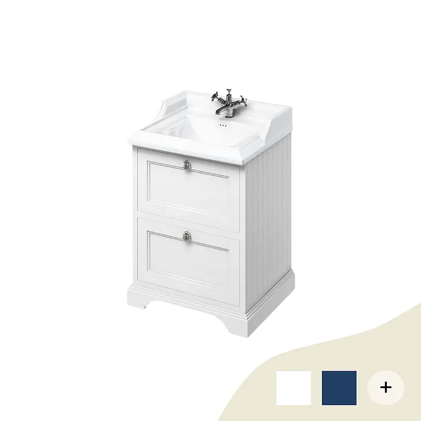 Waschtisch Unterschrank Burlington 65 cm mit Schubladen