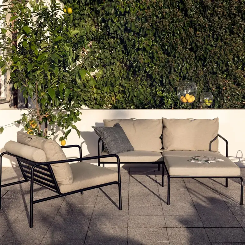 Houe AVON Set 2-Sitzer, Loungesessel und Ottoman Ash