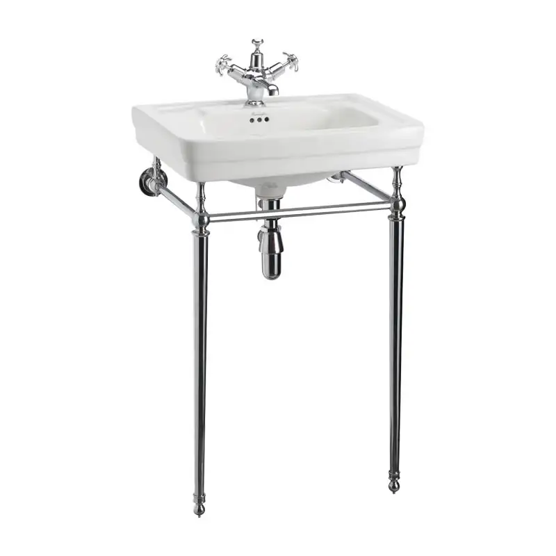 Waschbecken Contemporary 58 cm mit Metallunterbau