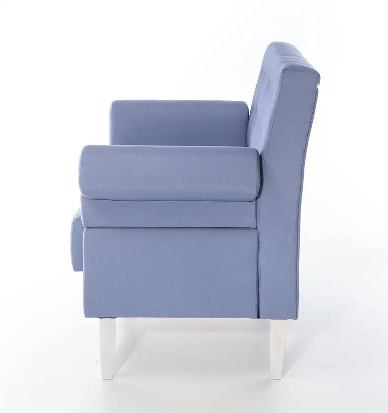 Sofa San Biagio 2-sitzig Blau/Weiß 147x99x76 cm