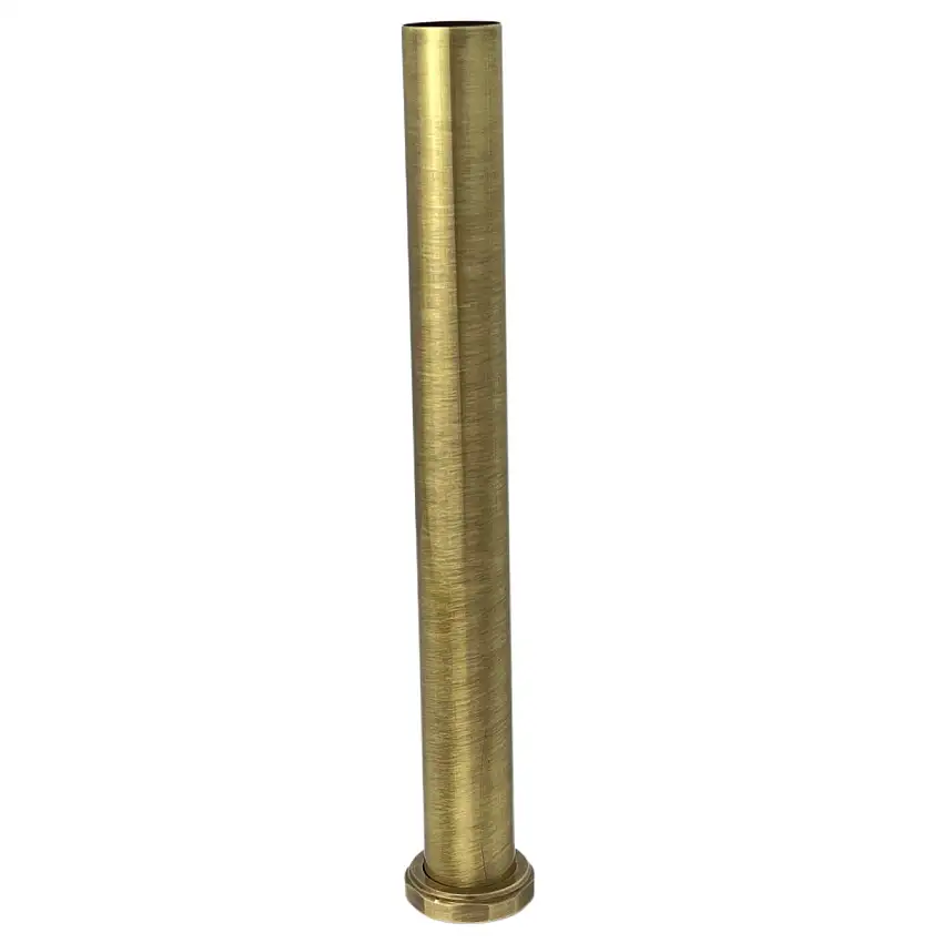 Tauchrohr für Siphon mit Verschraubung und Dichtung 32mm x 300mm, Bronze