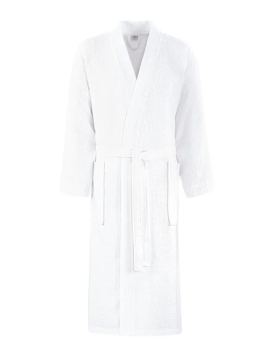 Waffelpiqué - Kimono - Bademantel, 220 g/ m²