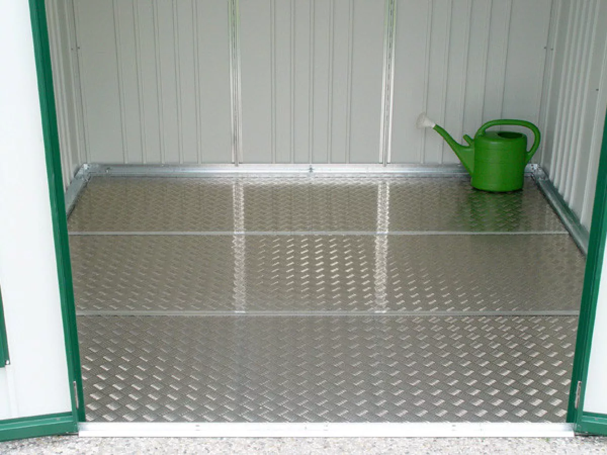 Biohort Alu Bodenplatte für Gerätehaus Europa, 213,50 x 213,50 cm (Größe 4)