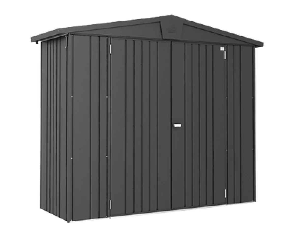 Biohort Gerätehaus Europa, dunkelgrau-metallic, 244 x 84 x 203 cm (Größe 2 A)