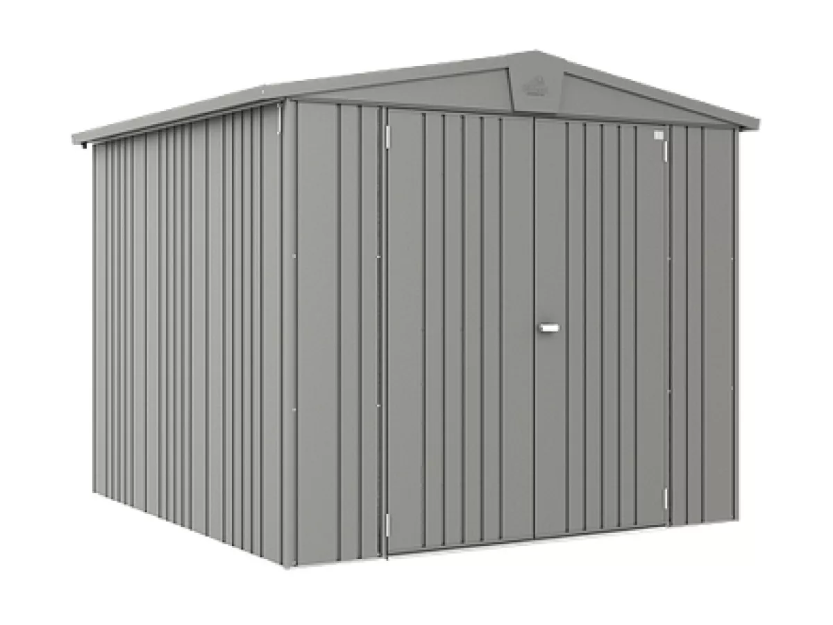 Biohort Gerätehaus Europa, quarzgrau-metallic, 244 x 228 x 203 cm (Größe 4)