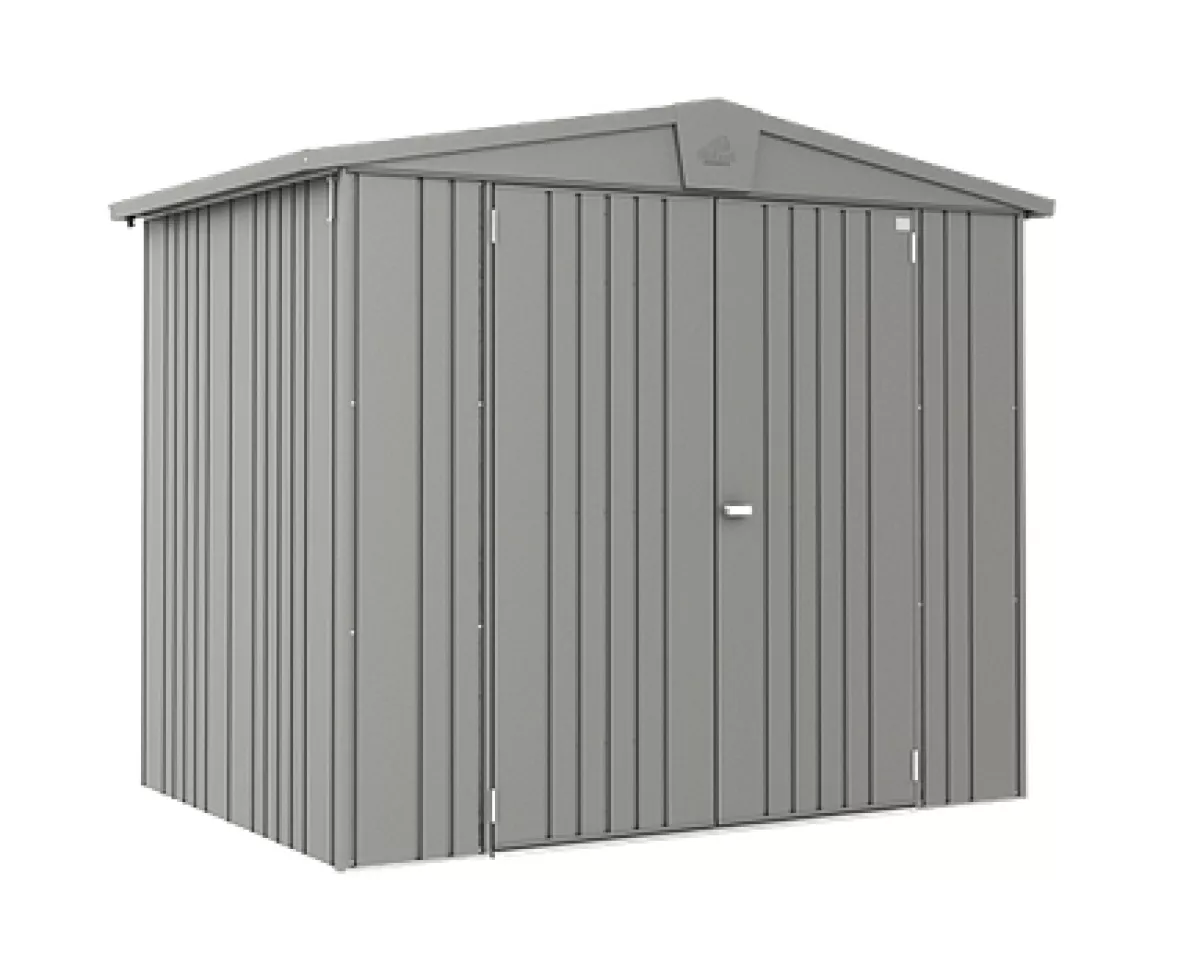 Biohort Gerätehaus Europa, quarzgrau-metallic, 244 x 156 x 203 cm (Größe 3)