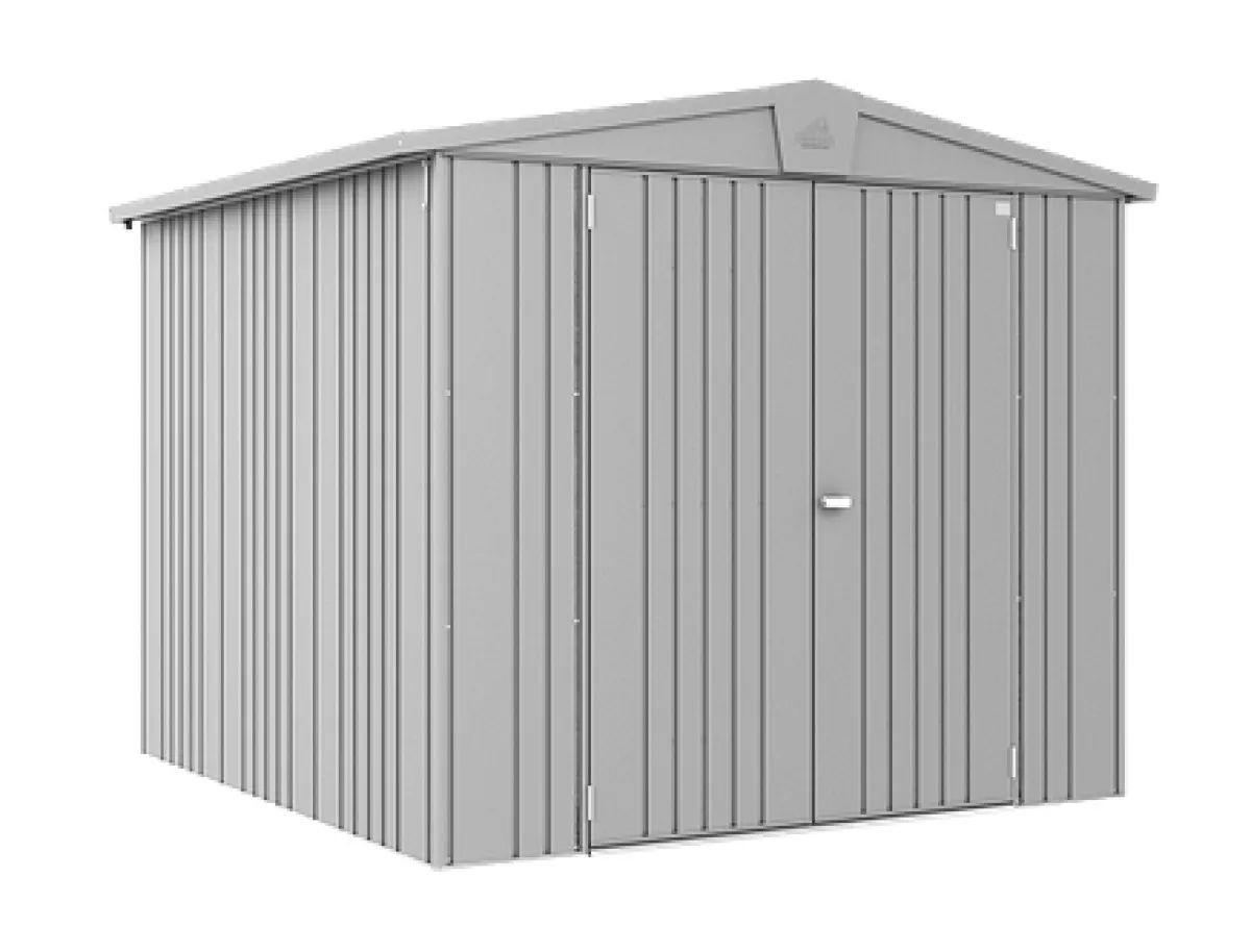 Biohort Gerätehaus Europa, silber-metallic, 244 x 228 x 203 cm (Größe 4)
