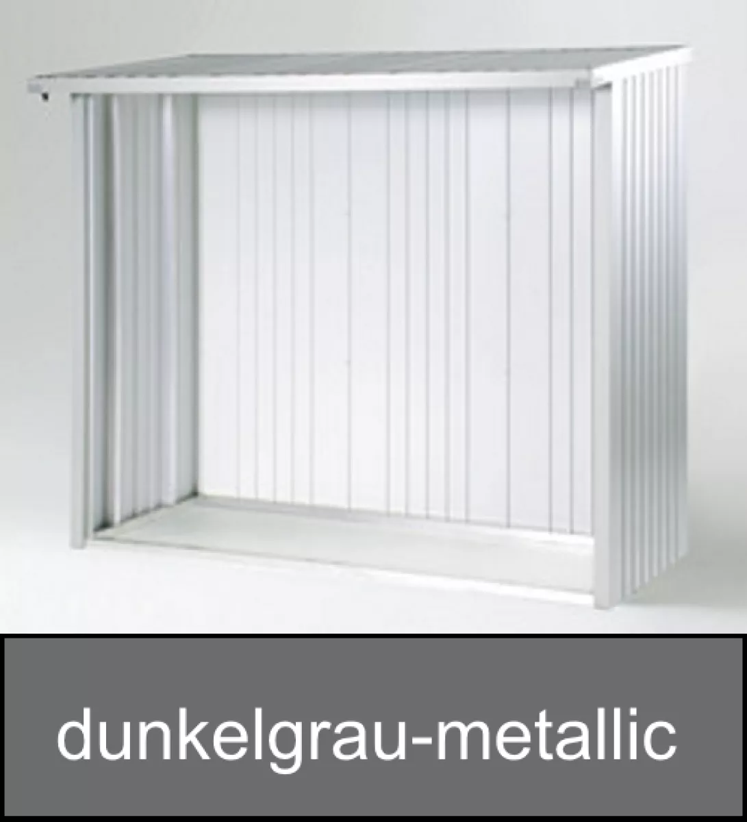 Biohort Rückwand WoodStock 150, dunkelgrau-metallic, 145,5 x 1 x 196,5 cm