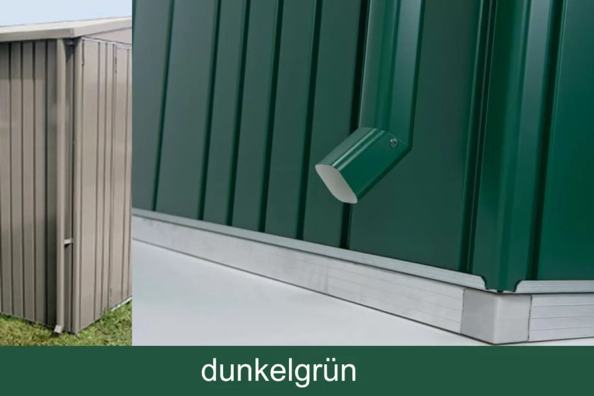Biohort Regenfallrohr-Set für Gerätehaus Europa, dunkelgrün (2 Stück)