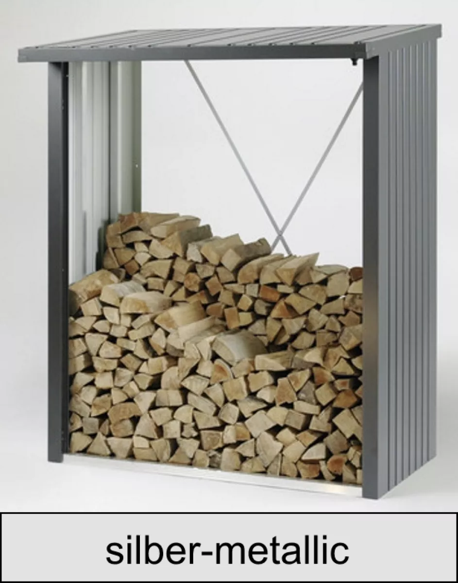 Biohort WoodStock 150, silber-metallic, 157 x 102 x 199 cm