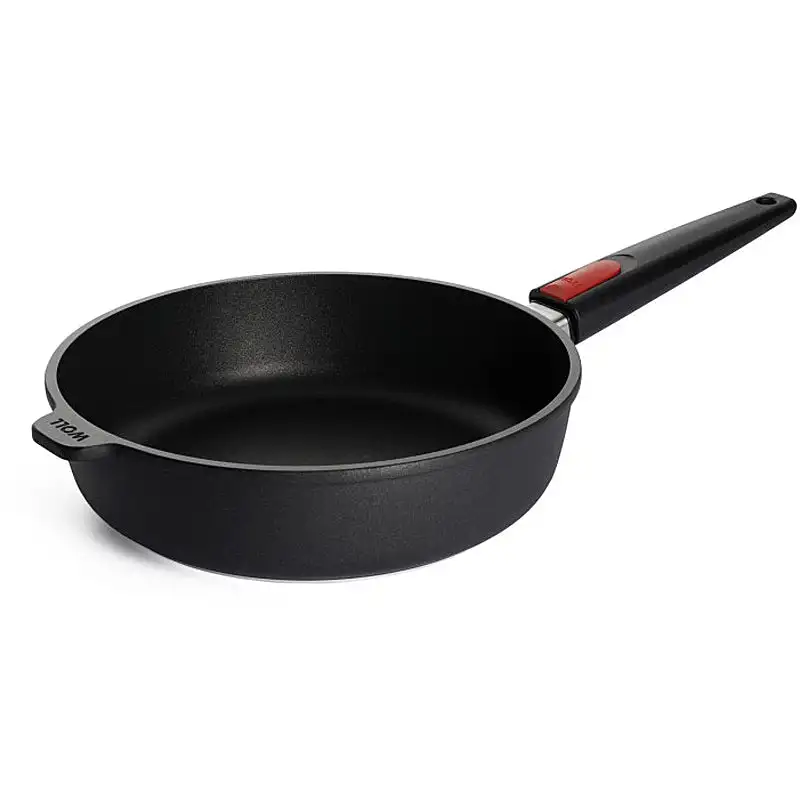WOLL Nowo Guss-Hochrandpfanne 26cm Ø 7cm hoch abnehmbarer Stiel 1726N