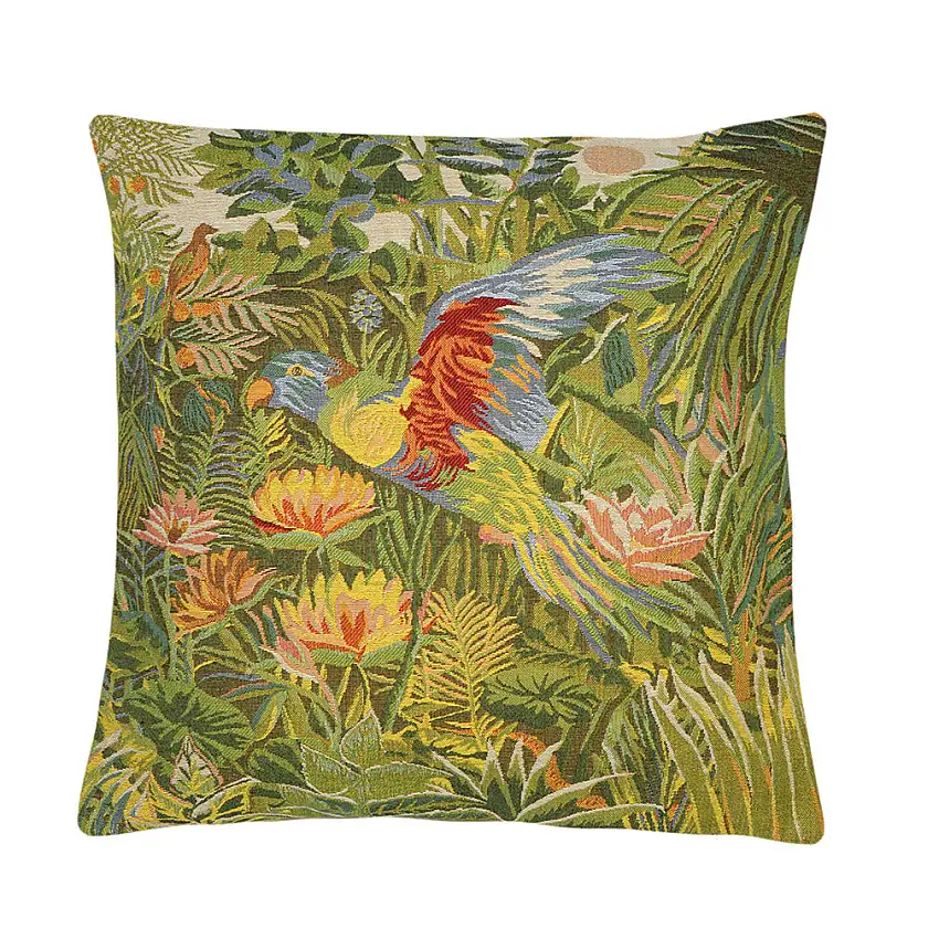 Belgian Tapestries Kissenhülle 45 X 45 cm Tropische Ferien Gobelinkissen