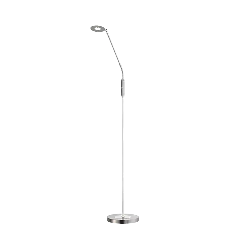 Fischer & Honsel 1-flg LED Stehleuchte Dent-TW Nickelfarben