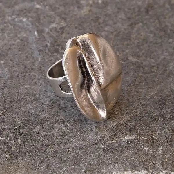 Roberto Leonardi Ring in Altsilberoptik größenverstellbar Goma