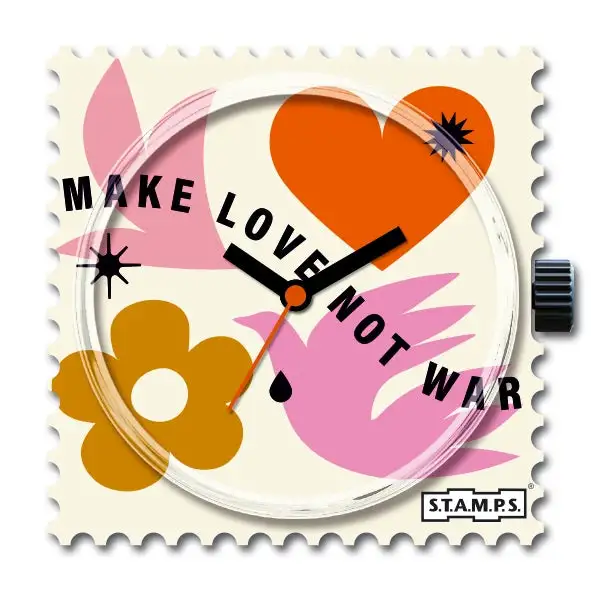 S.T.A.M.P.S. Uhr Zifferblatt Make Love