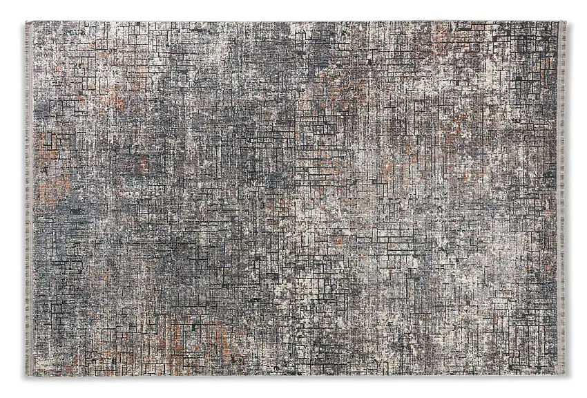 Webteppich Sarezzo grau 160 x 230 cm