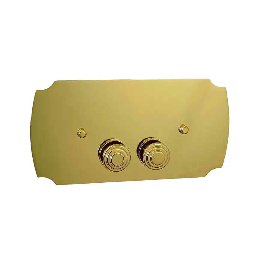 Drückerplatte / Betätigungsplatte Oxford, für Geberit, Gold