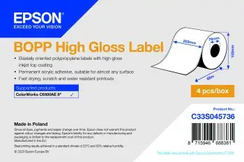 Epson Etikettenrolle, Kunststoff, C33S045736