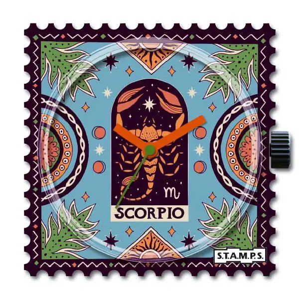 STAMPS Uhr Zifferblatt Sternzeichen Skorpion