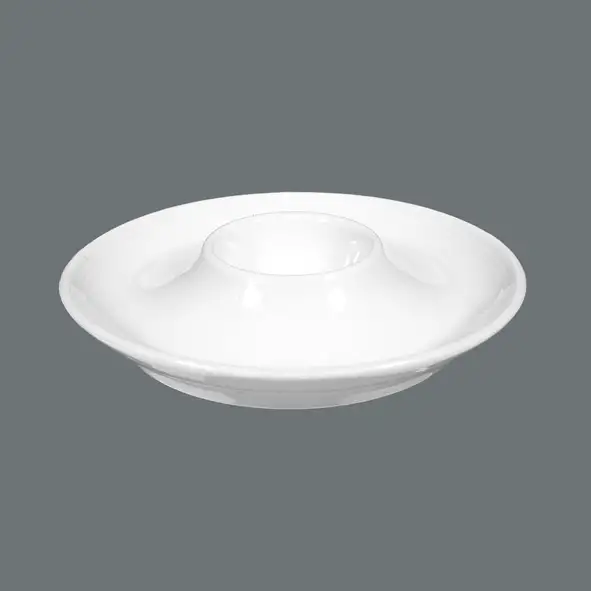 Seltmann Weiden, Imperial - Eierbecher m. Ablage, weiss, uni, 12,4 cm