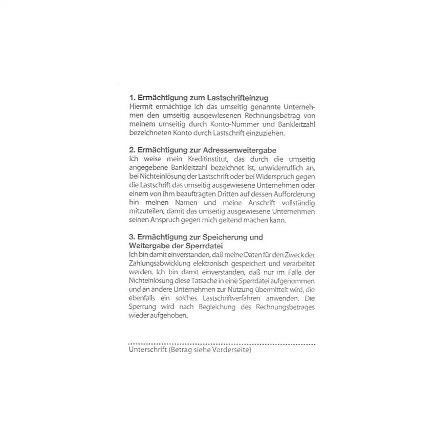 EC Cash, Thermopapier 57/47/12 (25m) mit Lastschrifttext, 20 Rollen