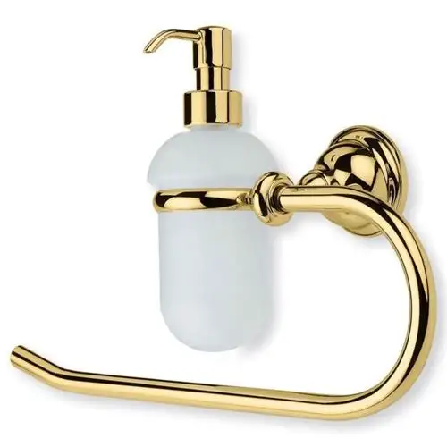 Handtuchhalter / Handtuchring Étoile mit Seifenspender, Gold