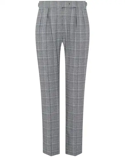 Max Mara - Karierte Hose aus Baumwollkrepp