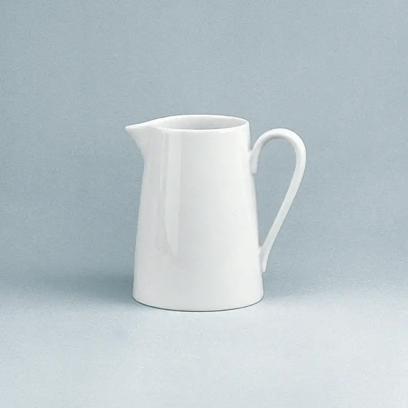 Schönwald, Fine Dining - Milch-, Sahne-Giesser m. Hkl., hoch, weiss, uni, 0,15 ltr.