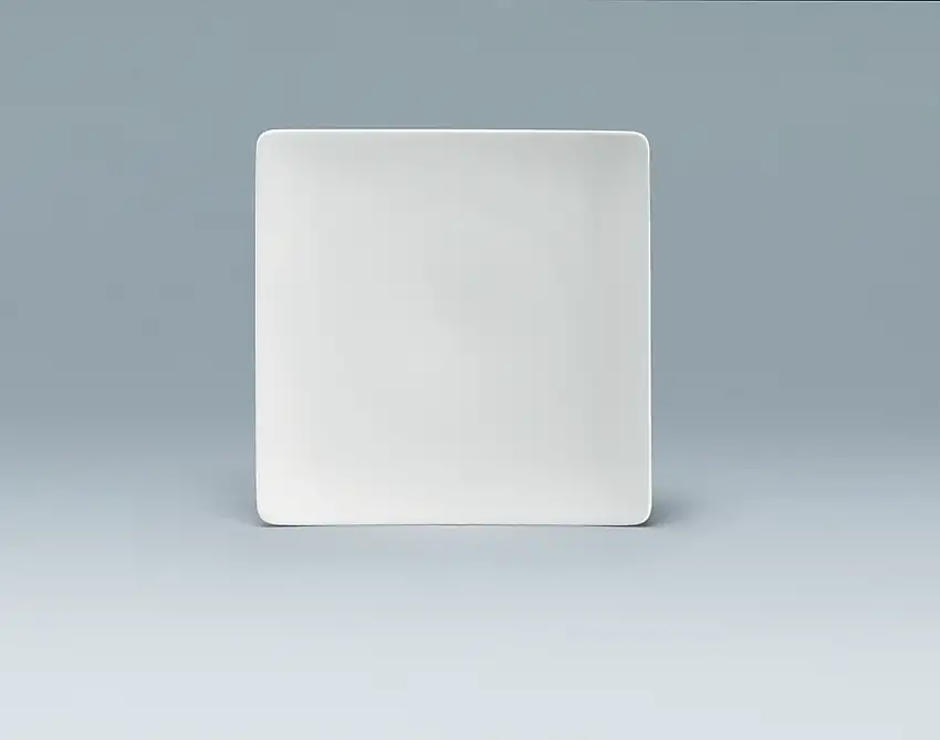Schönwald, Fine Dining - Teller, flach coup, eckig, weiss, uni, 20 cm