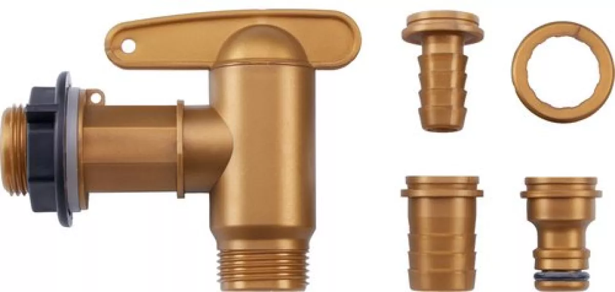 GARANTIA Aqua-Quick Kunststoffhahn Set 4-teilig 3/4" Zoll