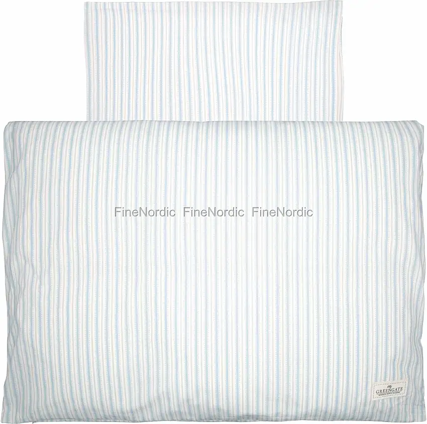 GreenGate Baby-Bettwäscheset Sari Pale Blue 70 x 100 cm