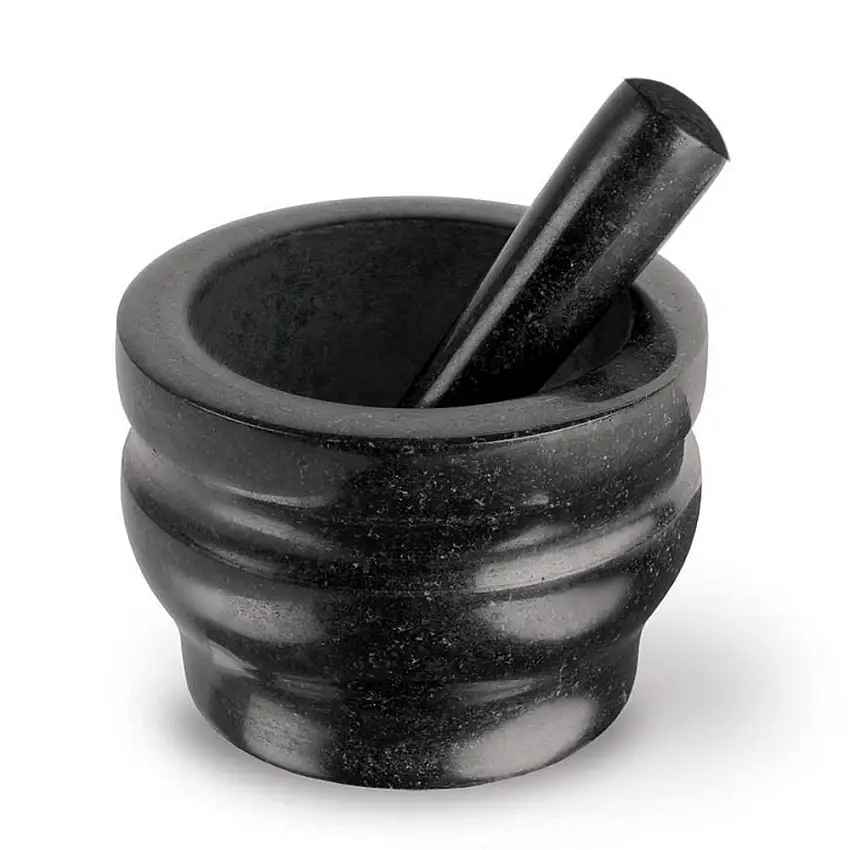 Cole & Mason Stößel und Mörser aus Granit 14cm schwarz