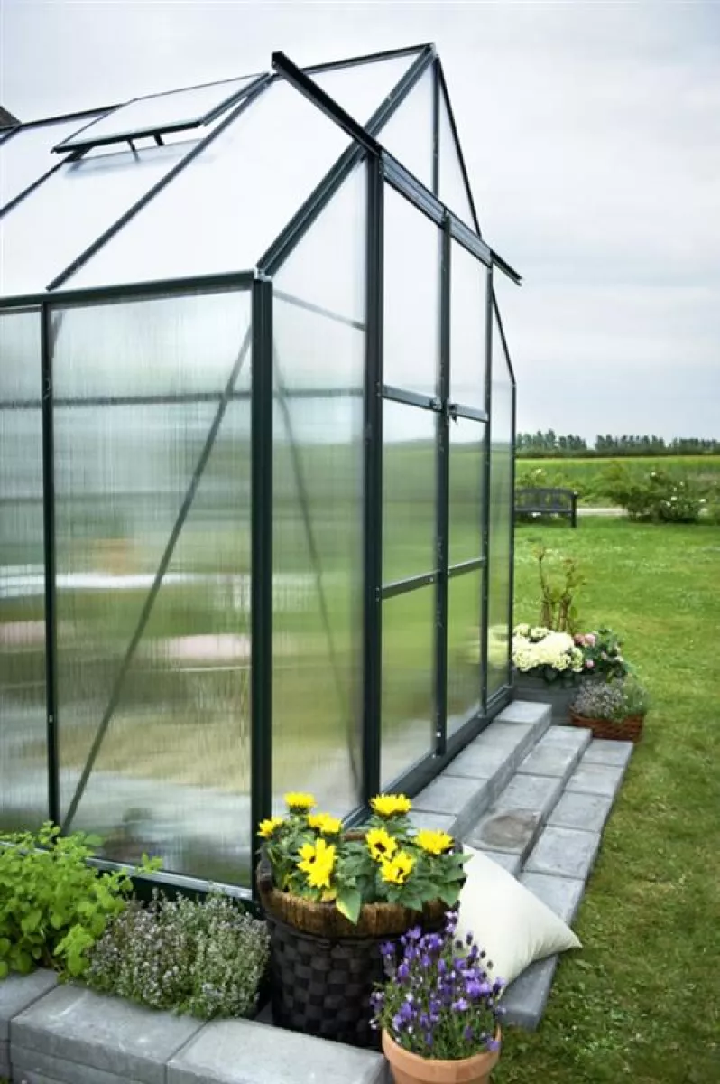 Halls Gewächshaus Magnum grün 128 9,9 m² 6 mm SDPL