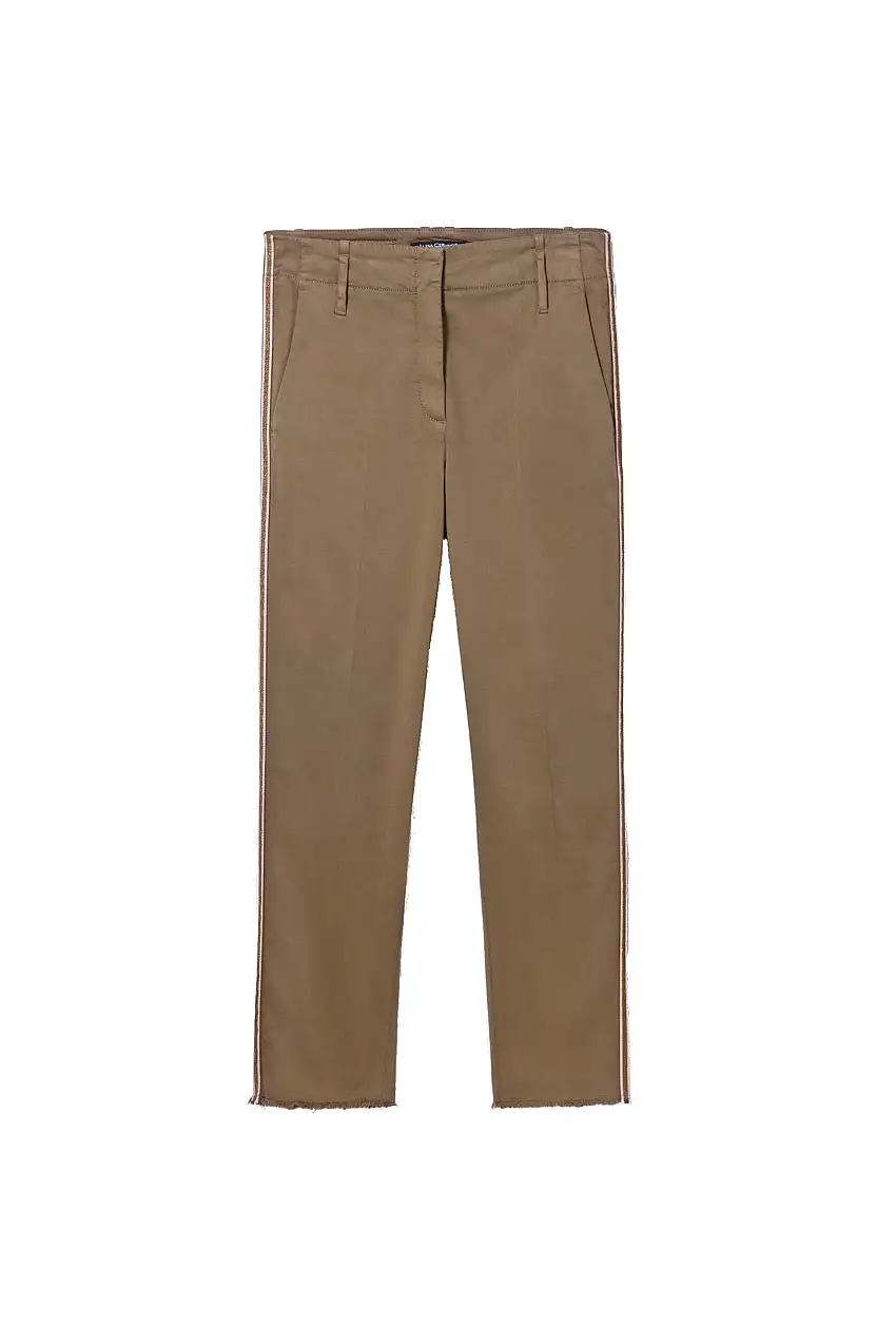 Luisa Cerano - Sportliche Chino mit Galanstreifen