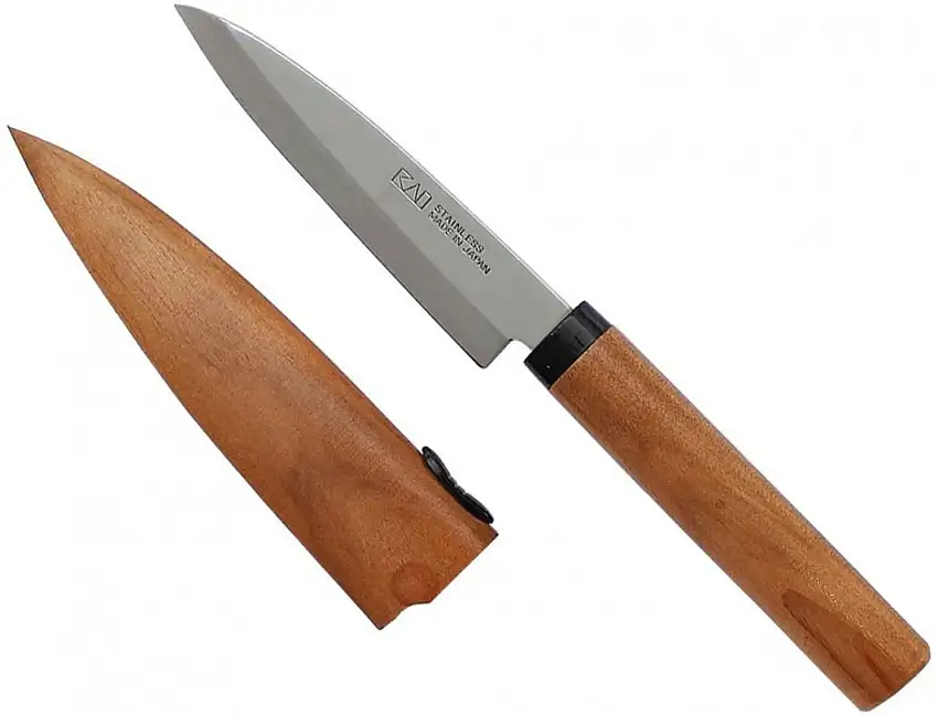 KAI Früchtemesser mit Holzscheide