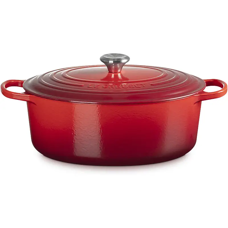 Le Creuset Bräter Signature oval 31cm kirschrot