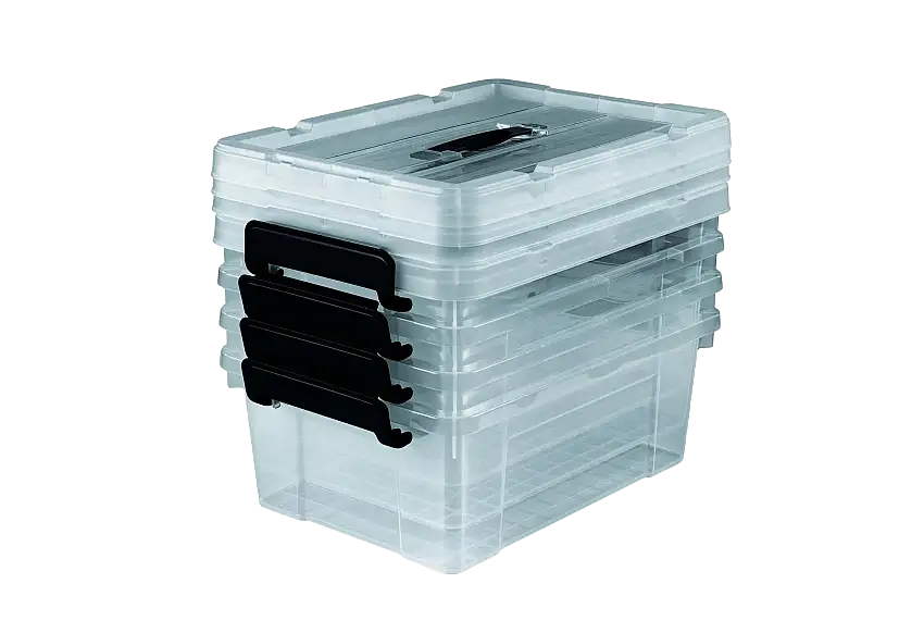 EASYmaxx 4er Set Aufbewahrungsboxen 12L
