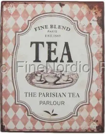 La Finesse Metallschild - TEA - Rose