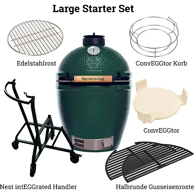 Big Green Egg Large EGG Starter Paket 6-teilig