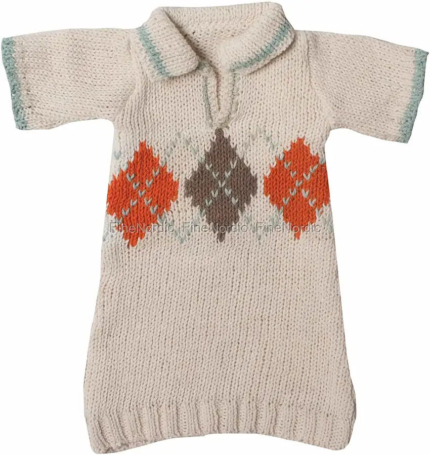 Maileg Kaninchen-kleidung - Maxi Strickpullover - Rot