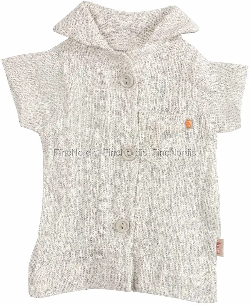 Maileg Kaninchen-kleidung - Mega Shirt - Grey (Größe 4)