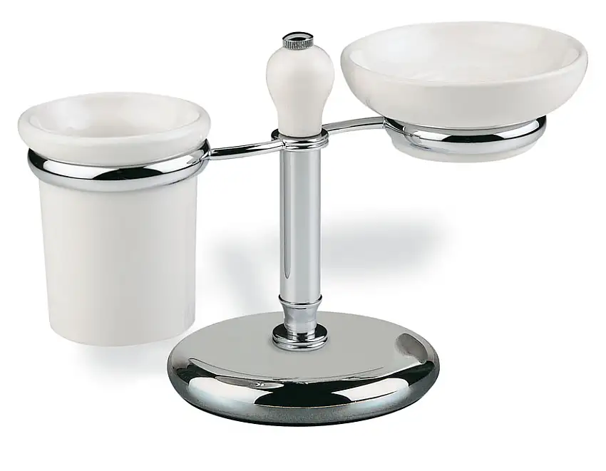 Seifenschale & Zahnputzbecher Victoria, Stand-Set