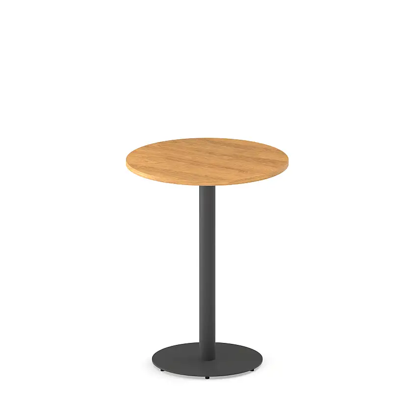 Schreibtisch E10 Hickory Grau Ø 80 cm