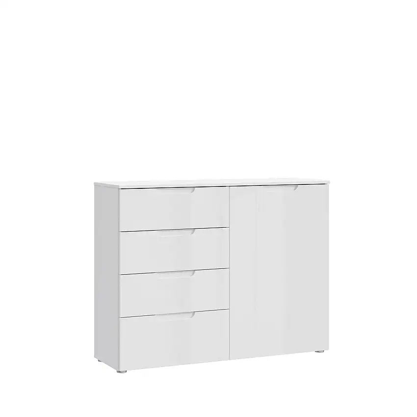 Kommode Sienna Weiß 110 x 85 cm