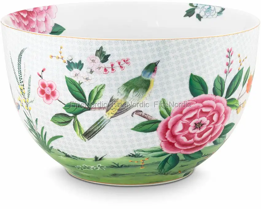 Pip Studio Schüssel Blushing Birds Weiß 23 cm