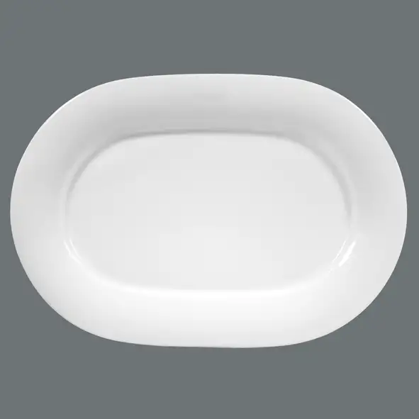 Seltmann Weiden, Savoy - Platte oval, uni, weiss, 36 cm