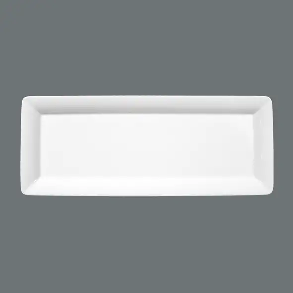 Seltmann, Buffet Gourmet - Platte 5140, uni, weiß, 25 x 14 x 3 cm
