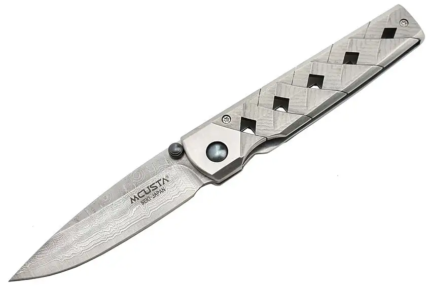 MCUSTA MC37D Damaszener Einhandmesser, VG-10, 33 Lagen, 9 cm