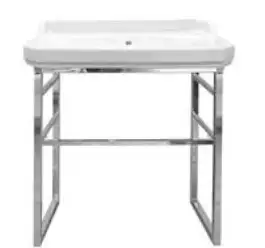 Waschtisch Romana mit modernem Metallunterbau 90 cm