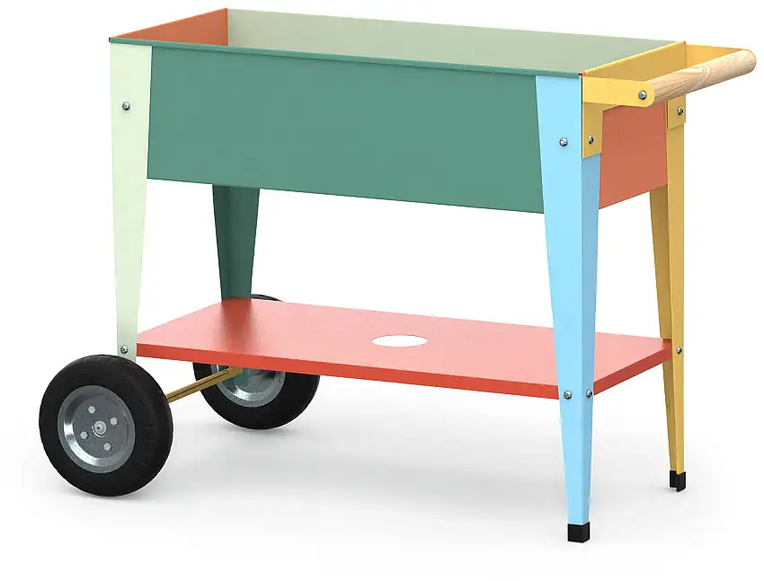 Rollbares Hochbeet für Kinder